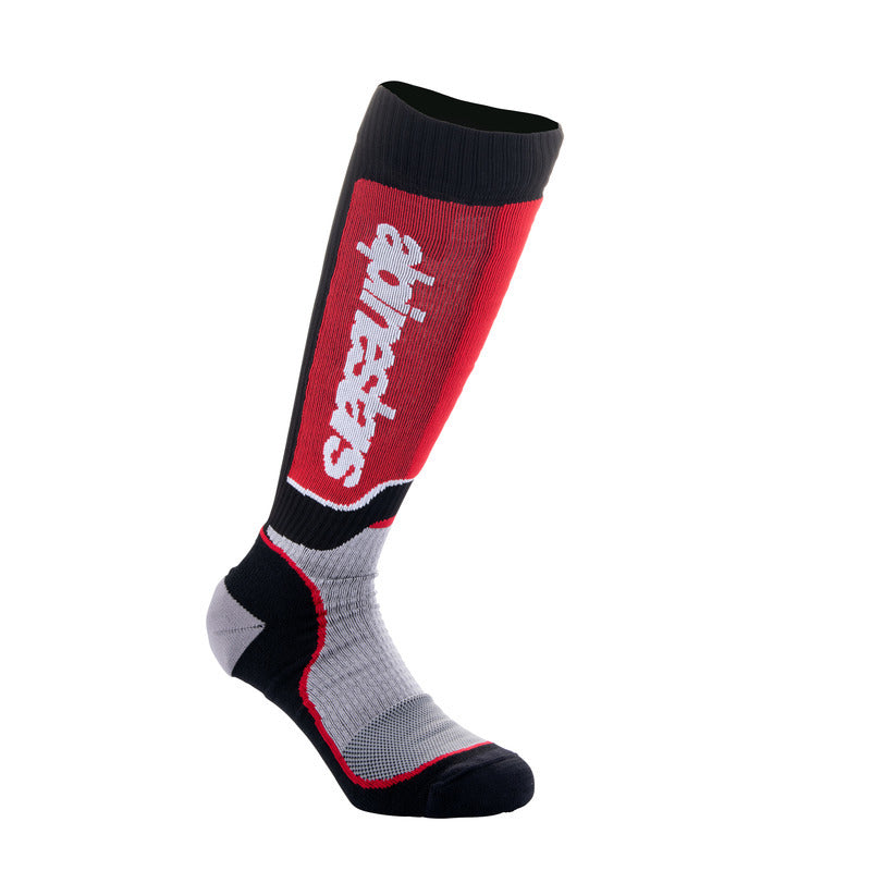 YOUTH MX PLUS SOCKS BLACK GRAY RED (1215)