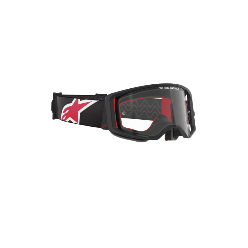 SUPERTECH CORP GOGGLE | BLACK RED (1422) | CLEAR LENS