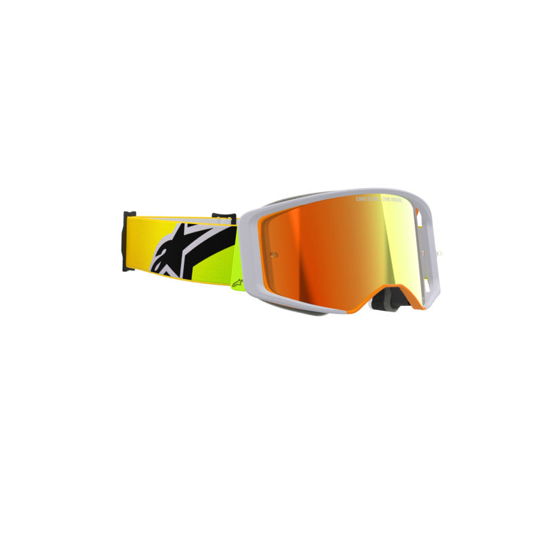 SUPERTECH CORP GOGGLE | YELLOW FLURO GREY (5004) | MIRROR RED LENS