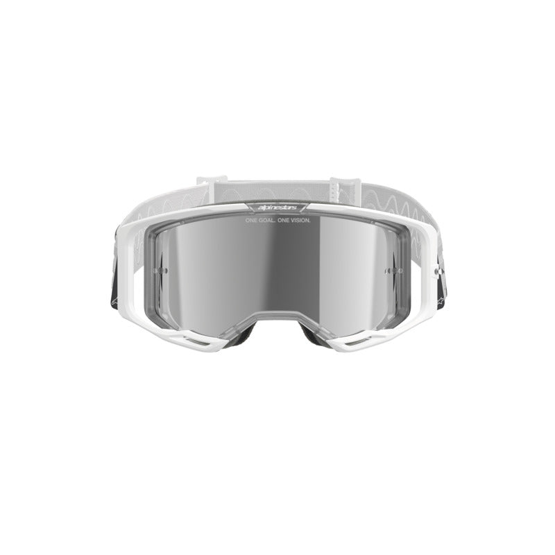VISION 8 CORP GOGGLE | WHITE (2055) | MIRROR SILVER LENS