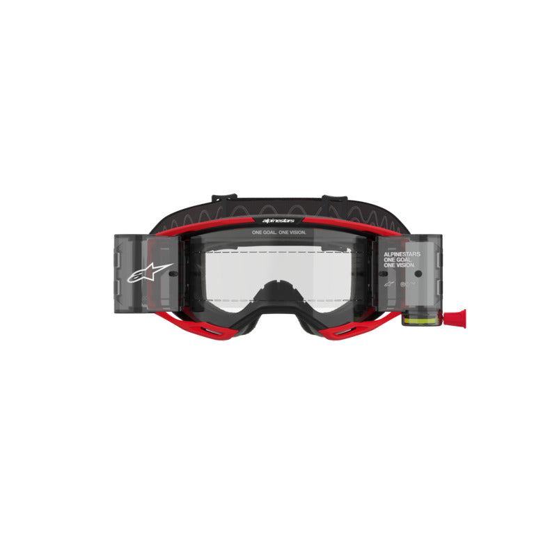 VISION 8 LUAR GOGGLE | RED BLACK (3128) | CLEAR ROLL OFF LENS
