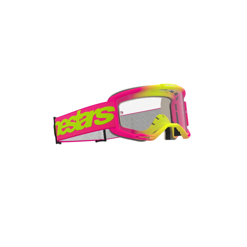 VISION 5 WORDMARK GOGGLE | PINK FLURO YELLOW (3121) | CLEAR LENS