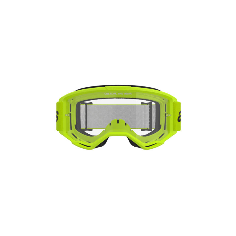 VISION 3 WORDMARK GOGGLE | FLURO YELLOW (5038) | CLEAR LENS