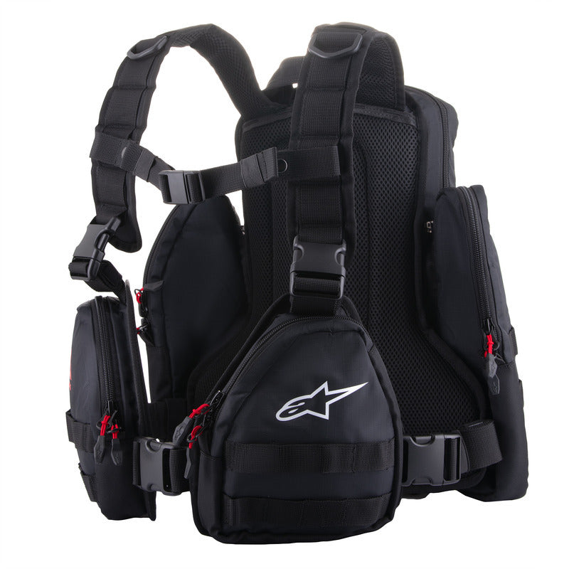 TECHDURA TACTICAL PACK BLACK-WHITE (0012)