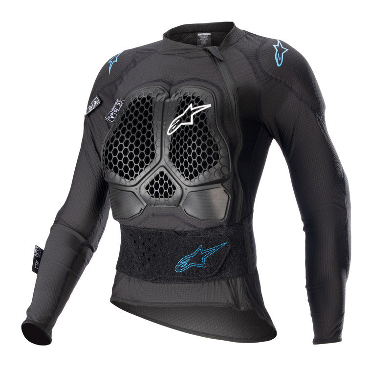 2023 STELLA BIONIC ACTION V2 PROTECTION JACKET BLACK CYAN (1079)