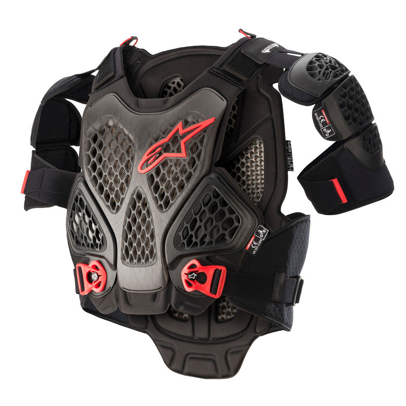 A6 CHEST ARMOUR | BLACK ANTHRACITE RED / M/L