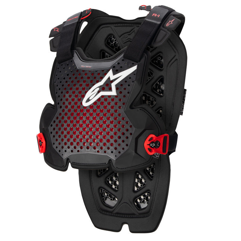 A1 (MY23) CHEST GUARD ANTHRACITE BLACK RED (1431)