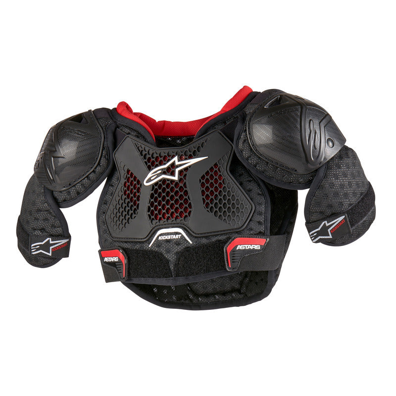 BIONIC ACTION KICKSTART CHEST GUARD BLACK RED (0013)