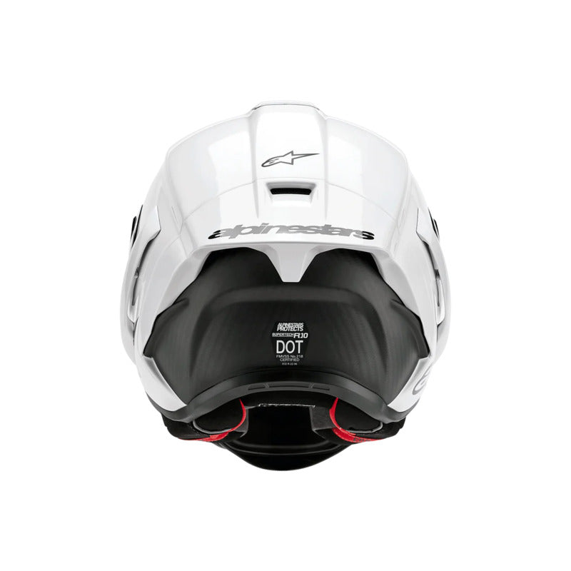 SUPERTECH SR10 SOLID HELMET ECE 22.06 WHITE GLOSS BLACK MATT (2170)