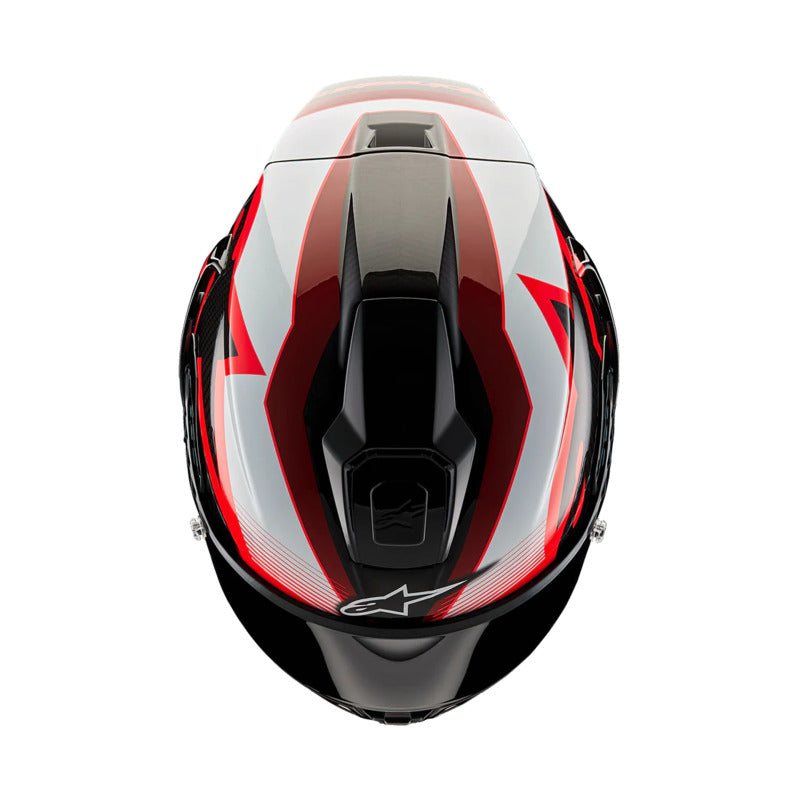 SUPERTECH SR10 TEAM HELMET ECE 22.06 BLACK CARBON RED WHITE GLOSS (1352
