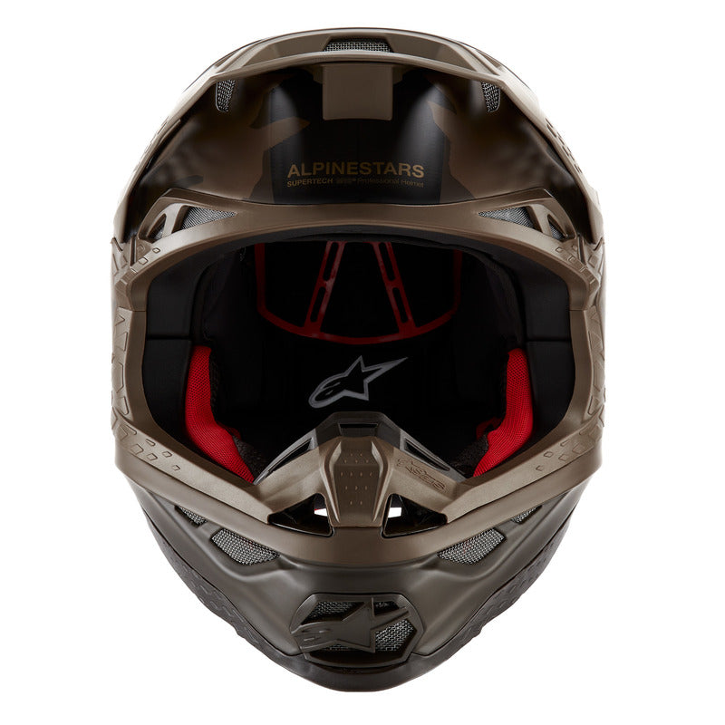 SUPERTECH SM10 LE SQUAD 23 HELMET DARKBROWN KANGAROO GOLD (0839)