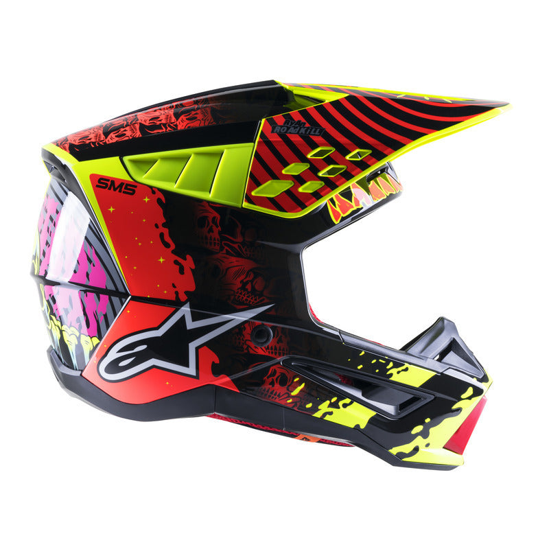 SM5 SOLAR FLARE GLOSS BLACK RED FLURO YELLOW (1355)