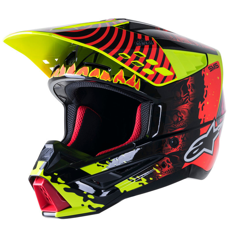 SM5 SOLAR FLARE GLOSS BLACK RED FLURO YELLOW (1355)