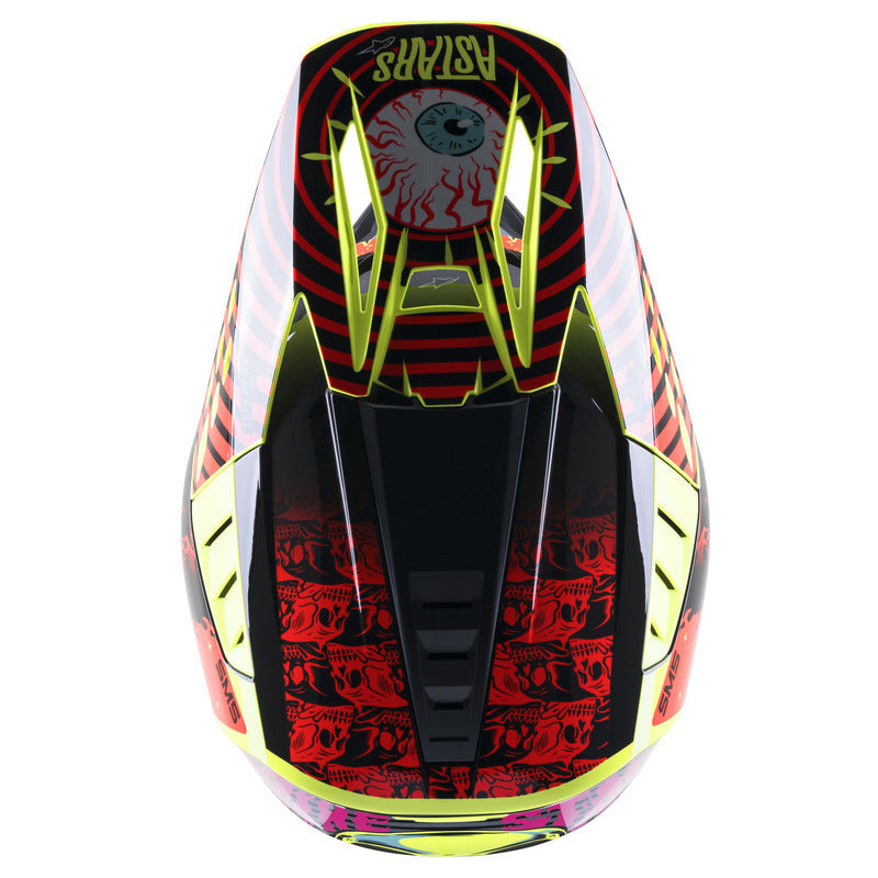 SM5 SOLAR FLARE GLOSS BLACK RED FLURO YELLOW (1355)