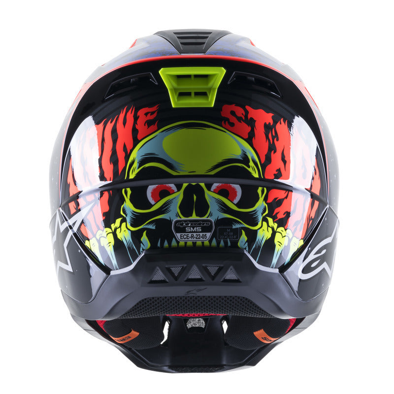 SM5 SOLAR FLARE GLOSS BLACK BLUE FLURO RED (1739)