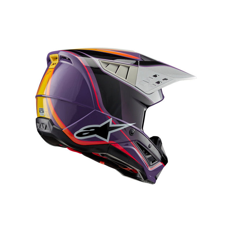 SM5 SAIL HELMET ECE 22.06 VIOLET BLACK SILVER GLOSS (3919)