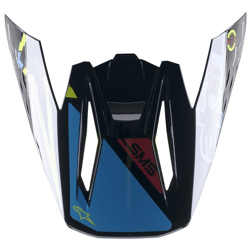 VISOR SM5 - ACTION GLOSS BLACK BLUE FLURO YELLOW (1757)