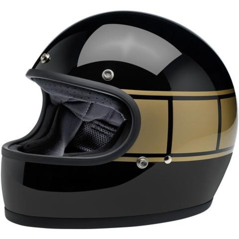 BW1002 GRINGO ECE HELMET GLOSS BLACK (0527)