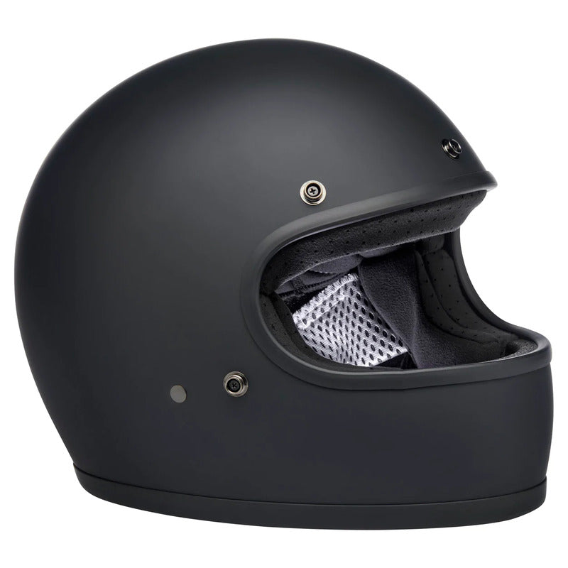 BW1002 GRINGO ECE HELMET FACTORY FLAT BLACK (0638)