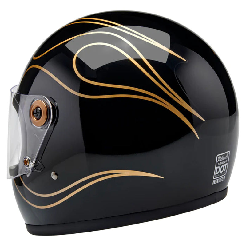 BW10035 GRINGO S ECE 22.06... GLOSS BLACK FLAMES (0567)