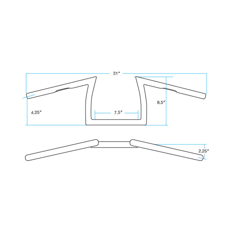 KEYSTONE XL 1" BARS | BLACK SLOTTED