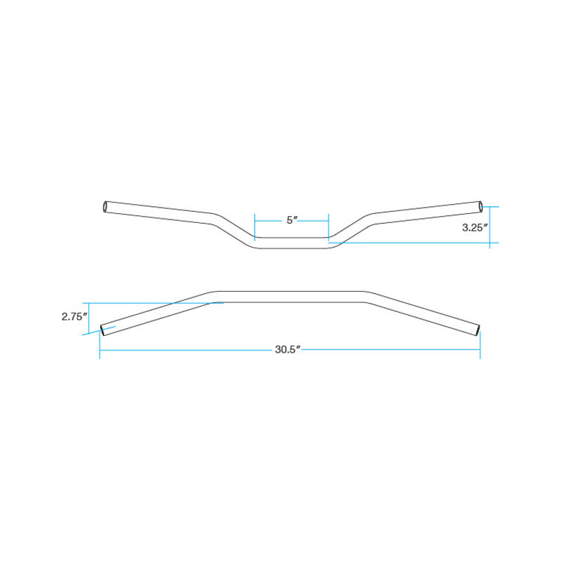 TRACKER 7/8" MID | CHROME NON-DIMPLED