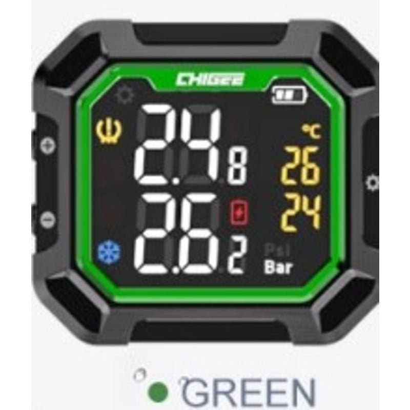 CHIGEE G3 TIRE PRESSURE MONITOR SYSTEM | INTERNAL SENSOR - GREEN