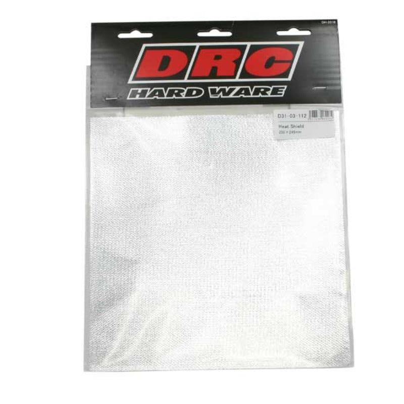 DRC HEAT SHIELD STICKER SHEET | ALUMINIUM | 240x245mm