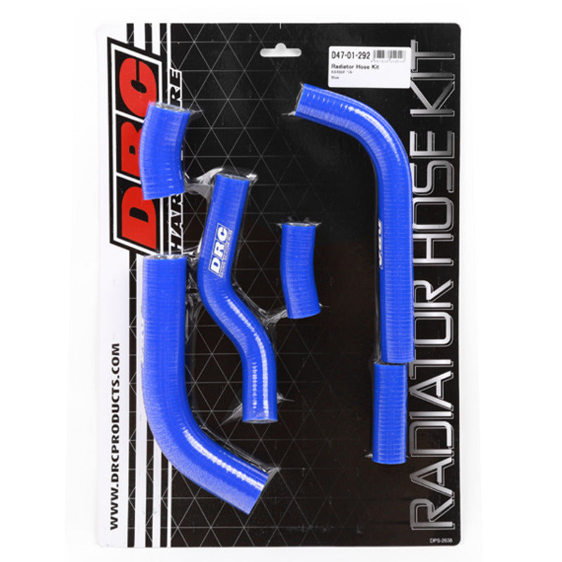 DRC RADIATOR HOSE KIT | KXF450'16-18 | BLUE $#$