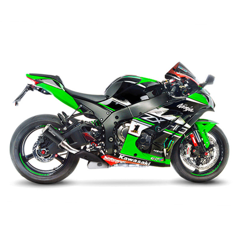 LV SLIP-ON | LV-10 | STAINLESS BLACK | ZX-10R / RR NINJA '16> (low & high mount)