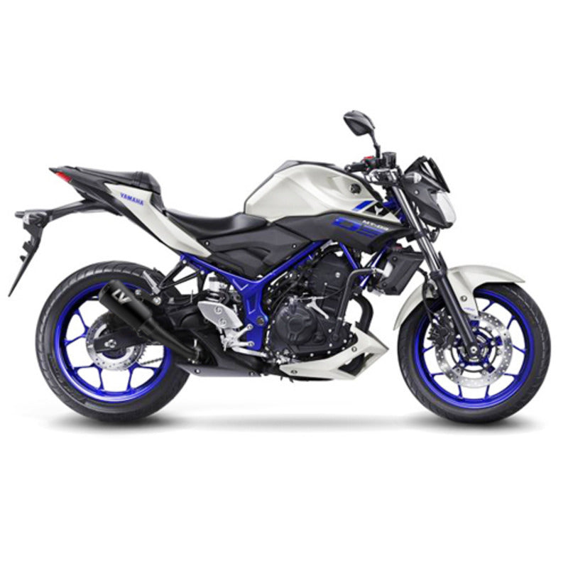 LV SLIP-ON | LV-10 | FULL BLACK STAINLESS | YZF-R25 / R3 / MT-25 / MT-03 '14>'21