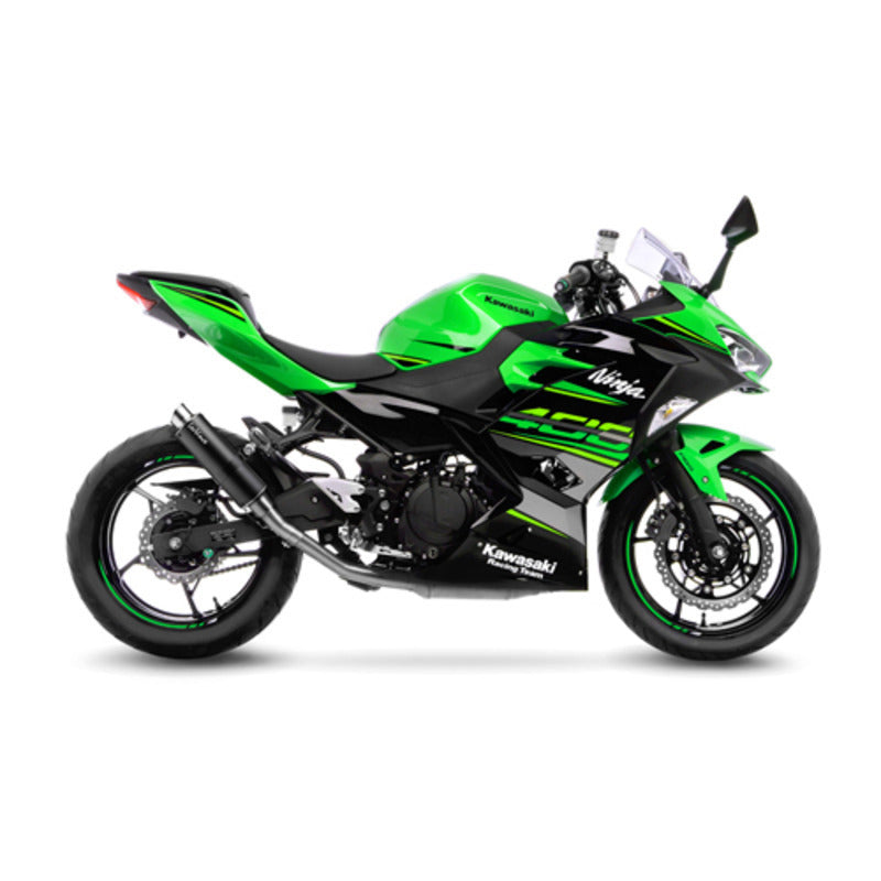 LV SLIP-ON | GP CORSA | MATTE CARBON | NINJA 400 / Z 400 '18> / CF MOTO 450SR '23>