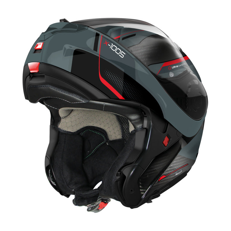 NHX1005044 X-1005 UC FLIP UP UNDERCOVER | CARBON GREY-RED (44)