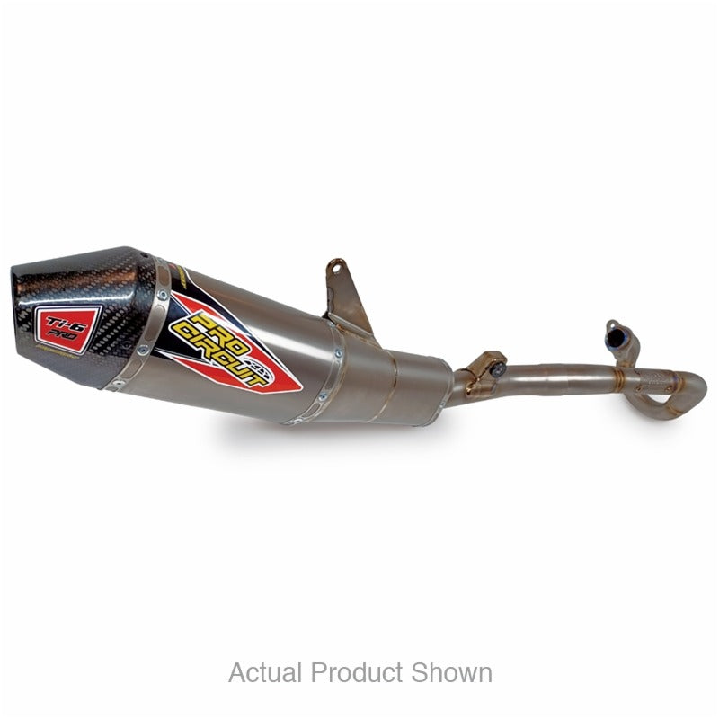 CRF250R 22-25 Ti-6 PRO SYSTEM | Carbon End Cap, Full Titanium System, MA Legal