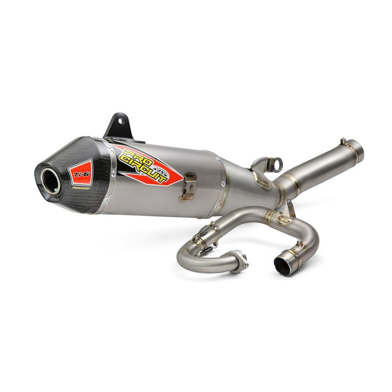 YZ250F 19-26 / WR250F 20-26 Ti-6 STD SYSTEM | Full Titanium, Carbon End Cap, US spec, not MA/FIM legal