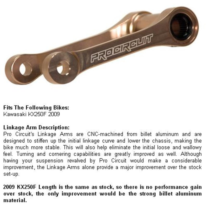 KX250F 2009 LINK ARM | USE KPA06450 FOR 2010 KX250F