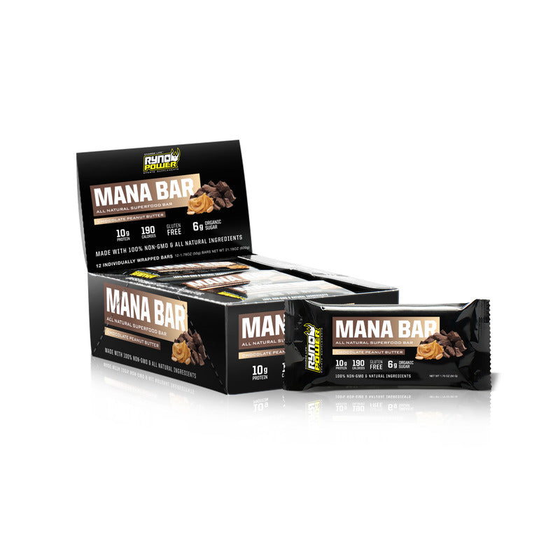 RYMB RYNO POWER - MANA BAR | FUEL | PROTEIN CHOCOLATE-PEANUT BUTTER