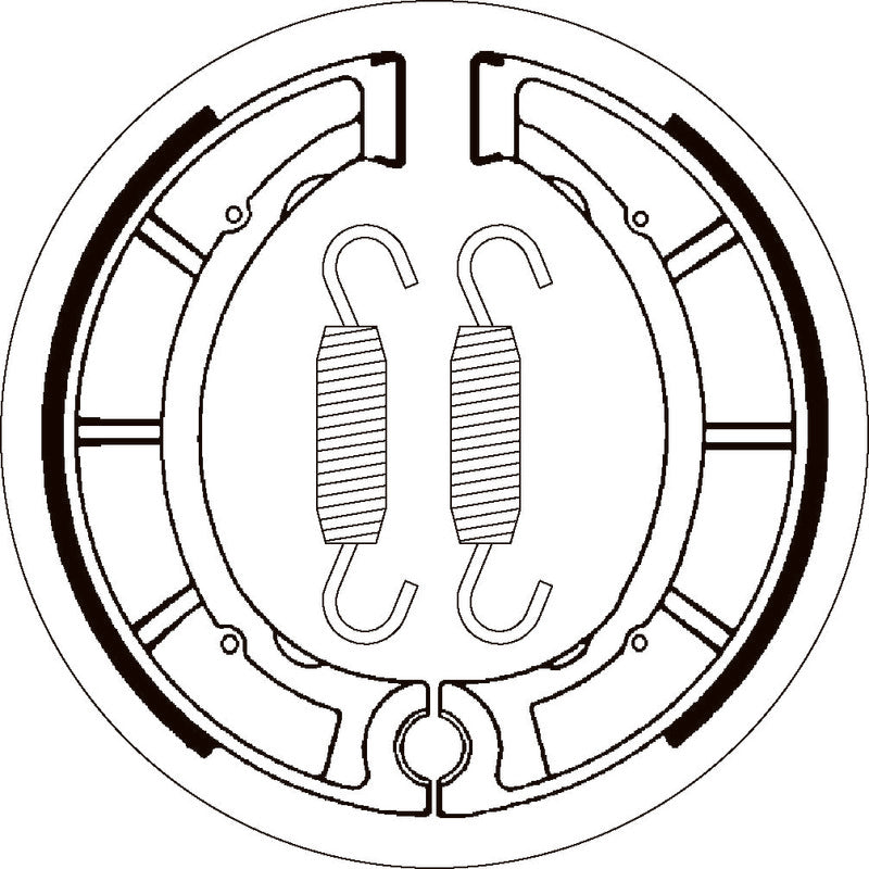 SBS 2035 BRAKE SHOES | WITH SPRINGS