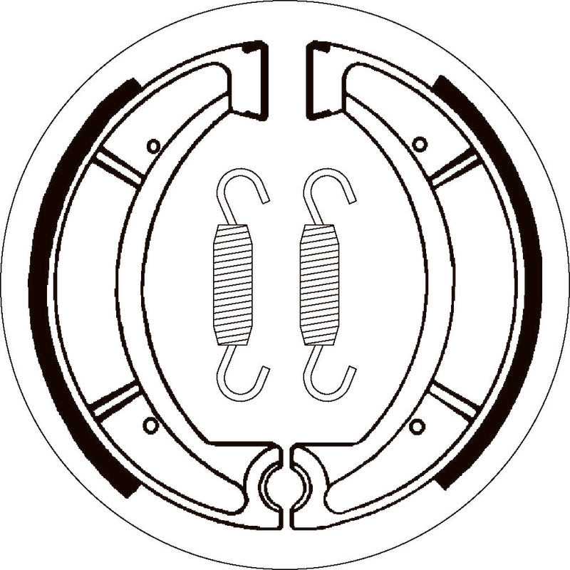 SBS 2037 BRAKE SHOES | WITH SPRINGS