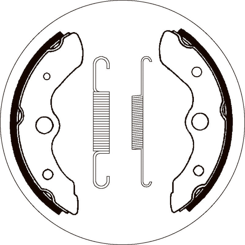 SBS 2044 BRAKE SHOES | WITH SPRINGS