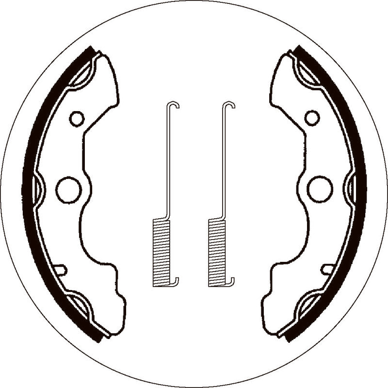 SBS 2045 BRAKE SHOES | WITH SPRINGS
