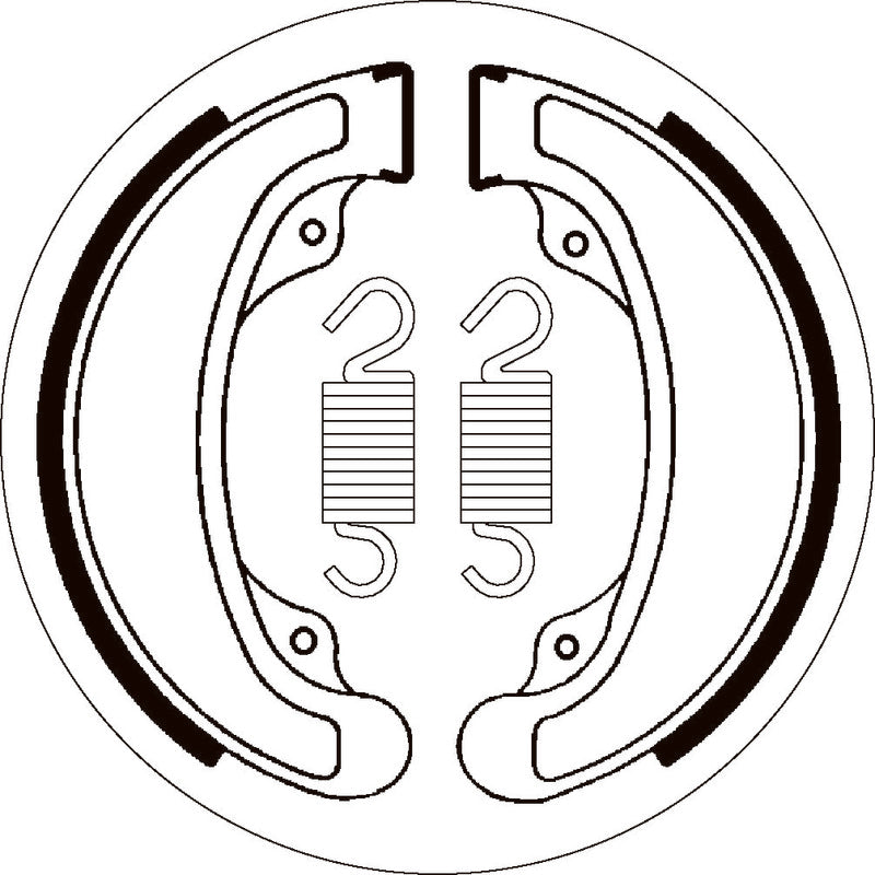 SBS 2058 BRAKE SHOES | WITH SPRINGS