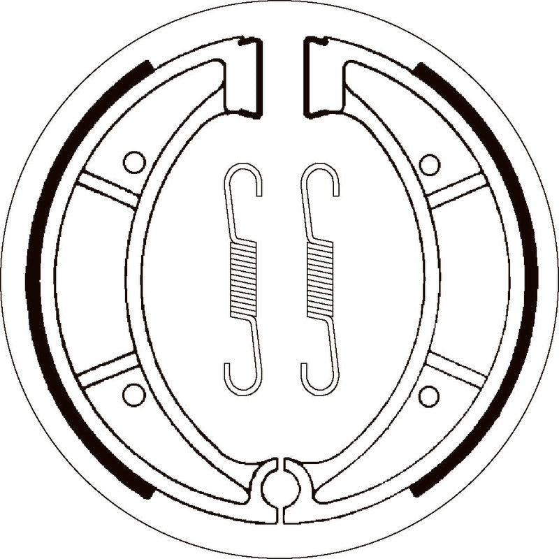 SBS 2117 BRAKE SHOES | WITH SPRINGS