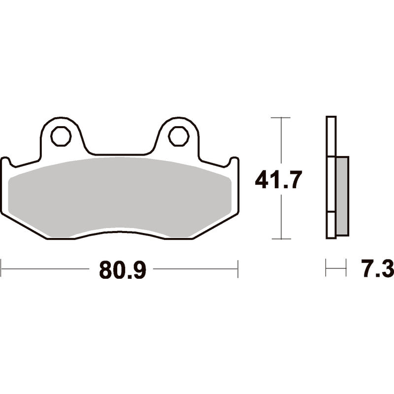 SBS 558HF FRONT/REAR PADS | CERAMIC STREET