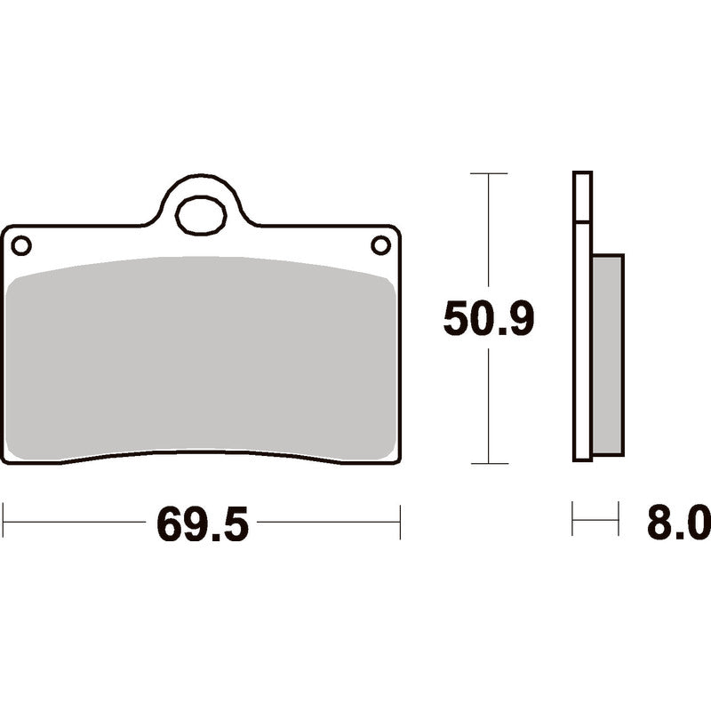 SBS 566DC FRONT PADS | DUAL CARBON RACE (RACE USE ONLY)