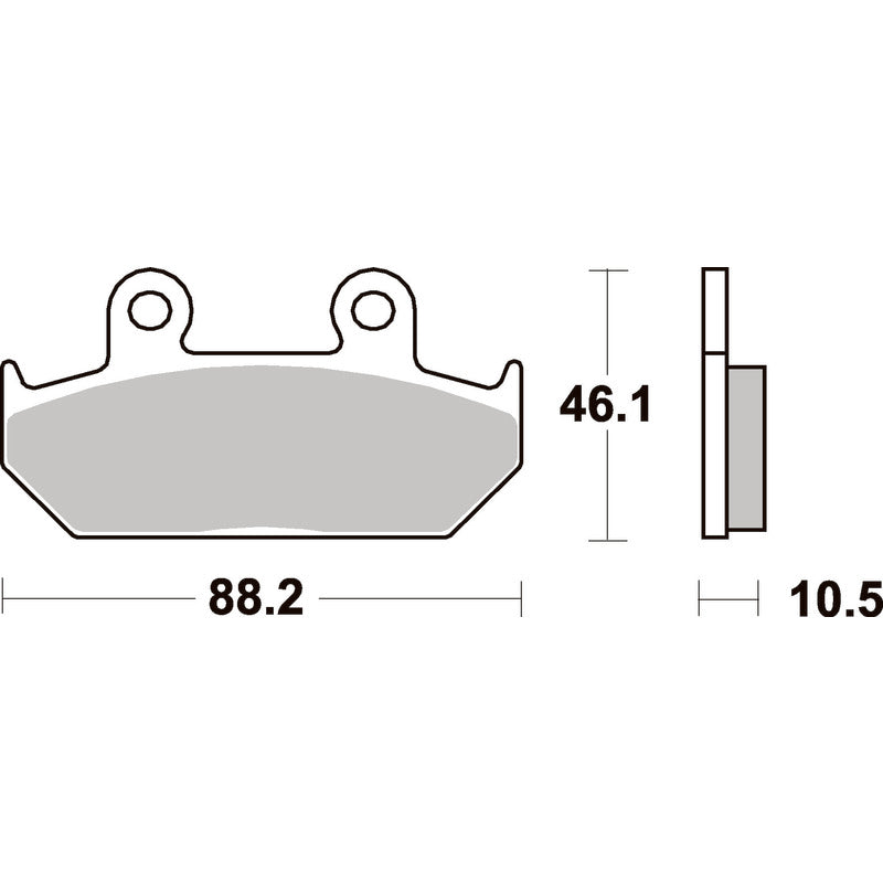 SBS 647HS FRONT PADS | SINTER STREET