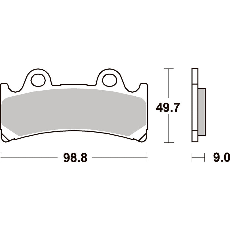 SBS 683HS FRONT PADS | SINTER STREET