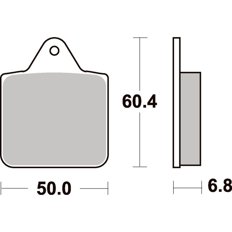 SBS 756ATS FRONT/REAR PADS | SINTER ATV