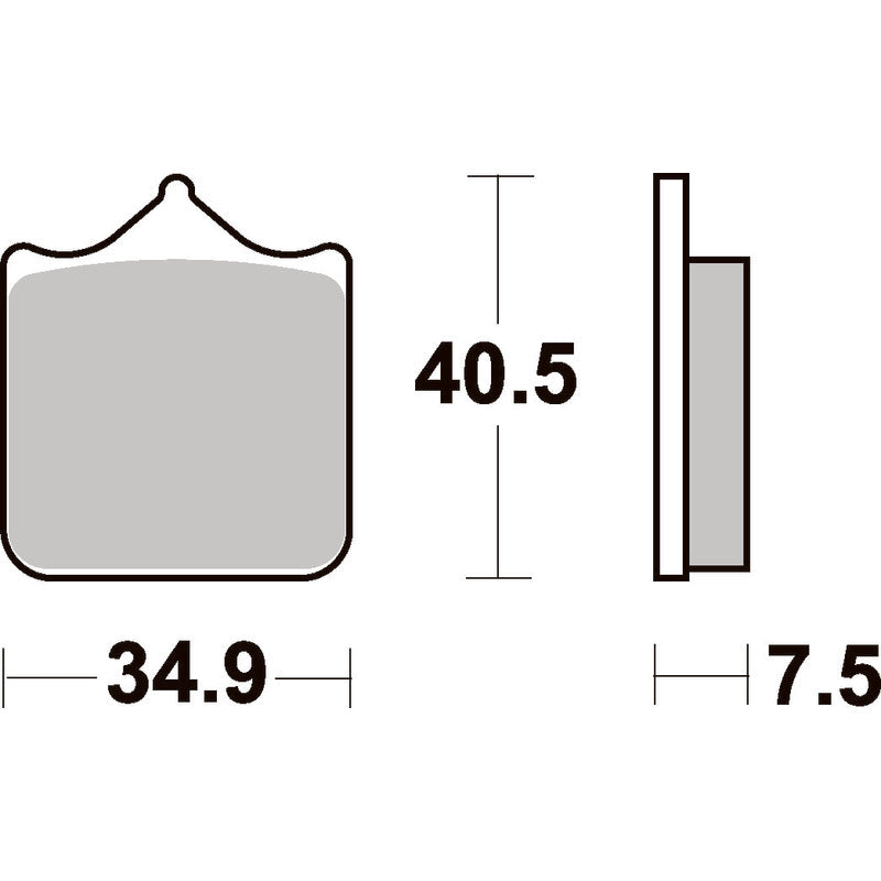SBS 762DC FRONT PADS | DUAL CARBON RACE (RACE USE ONLY)