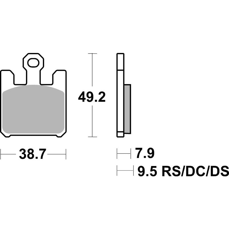 SBS 788SP FRONT PADS | EVO SINTER STREET >> SB788HS / SB788RST